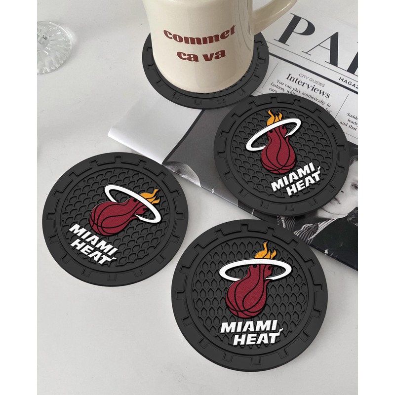 Heat Car Cup Holder Coasters,Miami Heat Car Cup Coasters for
