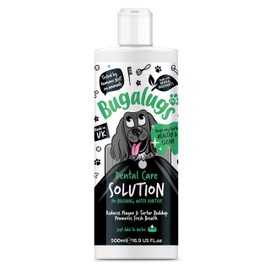 BUGALUGS BUGALUGS Dog Breath Freshener Dental Care Water Additive. Clean Teeth, Healthy Gums & Fresh Breath - Natural Dog plaque remover & tartar remover for teeth - No Brushing Needed