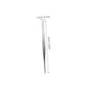 Parliky Professional Stainless Steel Tweezers Set 2pcs 25cm Angled Feeding