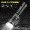 Super Bright 5000000Lumen 2Modes LED Flashlight Rechargeable Tactical Work Light