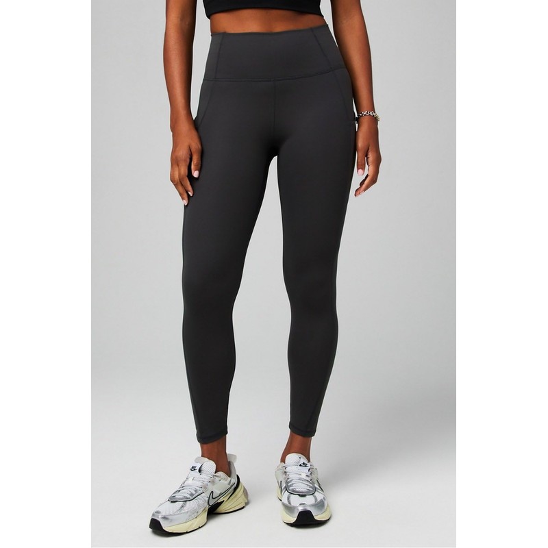 Fabletics Women's Oasis PureLuxe High-Waisted 7/8 Legging, Light Compression, Buttery