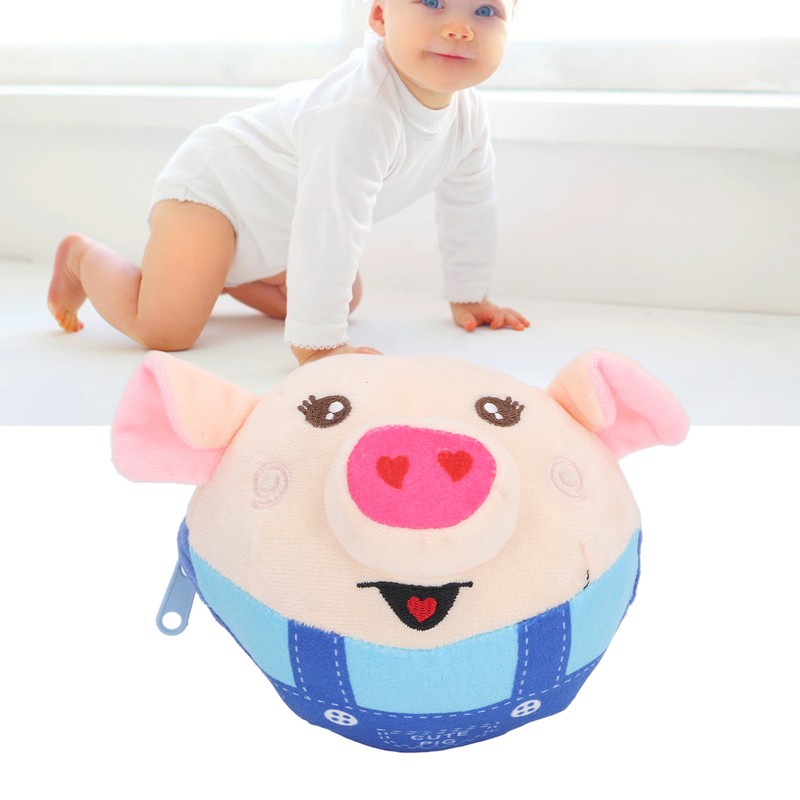 Jumping Plush Toy Remote Control Ball Baby Talking Learning Toy