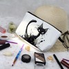 Livel lhood Black Cat Makeup Bag Angry Cat Small Organizer