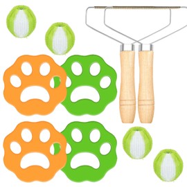 10 Stücke Tierhaarentferner Waschmaschine,Wäschebälle, Haarfänger Waschmaschine, Katzenhaarentferner Waschmaschine, Wiederverwendbar Tierhaarentferner für Wäsche