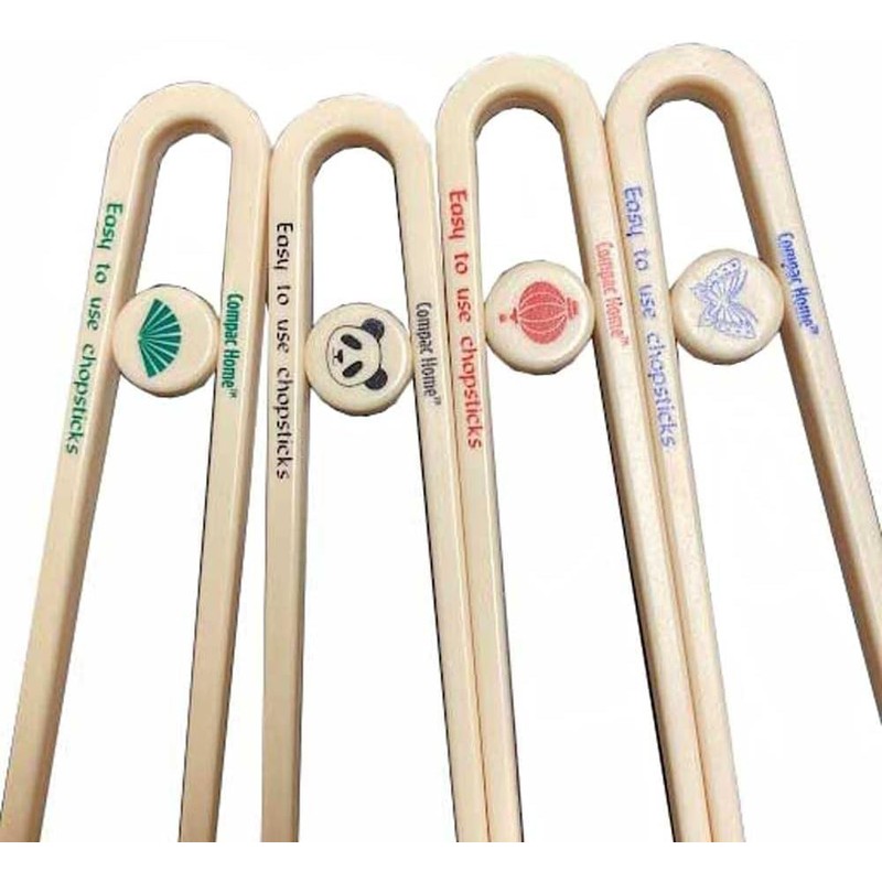 Compac Home Easy-to-Use Chopsticks, Plastic Dishwasher Safe, Great for All