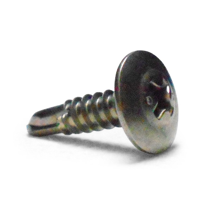 JPF M4X Steel Drill Screws, Stainless Steel, Thin Washer, M4X,