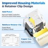 AMPCOM CAT7 Keystone Coupler, 24-Pack Pass Through RJ45 Keystone Jack,
