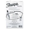 Sharpie Permanent Markers Chisel Tip Black 4 Count