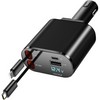 4 in 1 Fast Charging Car Charger 60W - Retractable