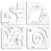 Free Motion Quilting Template Set - Set of 11 Acrylic