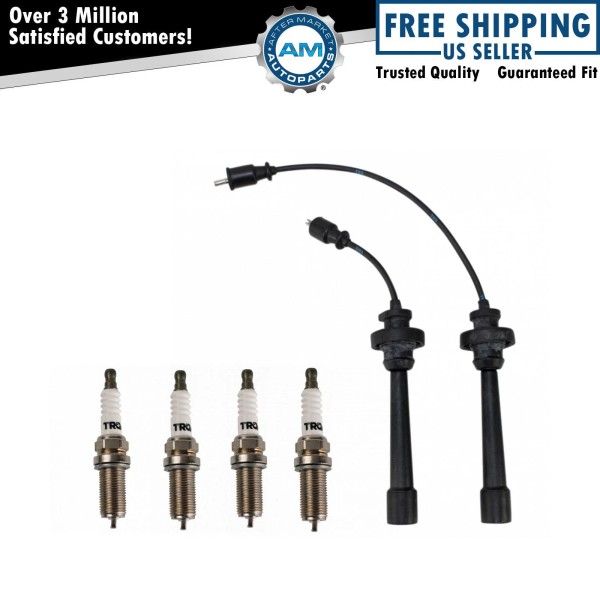 AM Autoparts Ignition Kit Spark Plug & Wire Set For