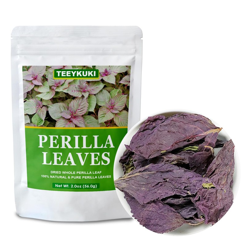 Natural Dried Whole Perilla Leaf, 2.0oz(56.0g), Dried Premium Perilla Leaf
