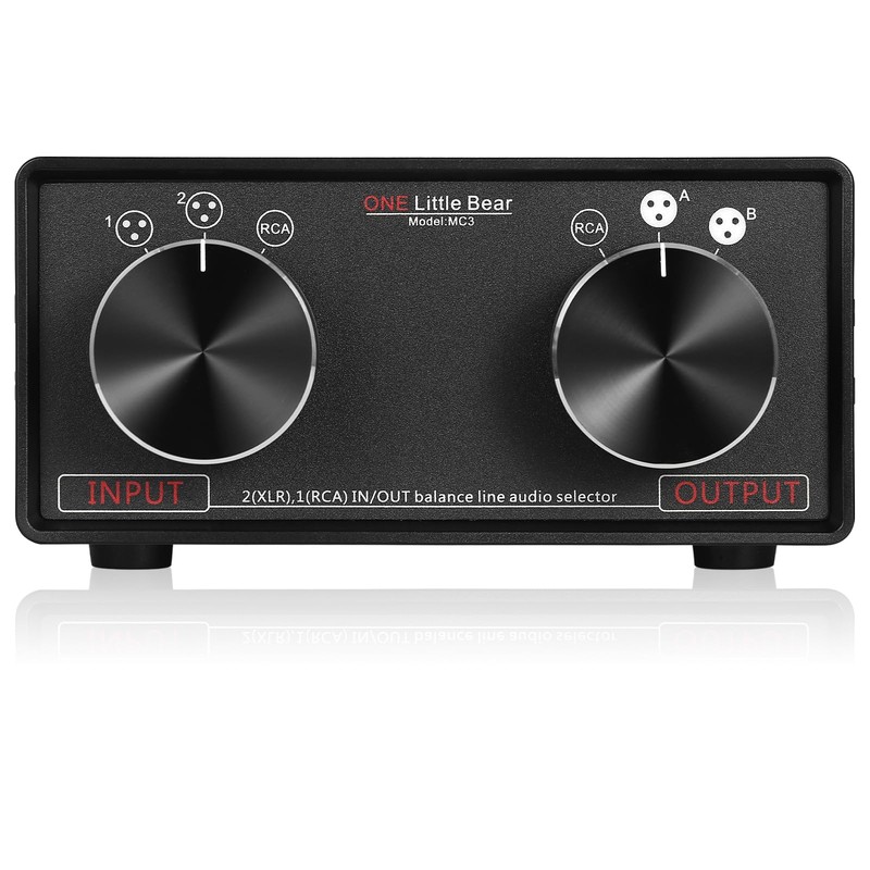 Nobsound Little Bear MC3 3-IN-3-OUT XLR Balanced/RCA Stereo Converter Audio