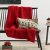 RABUSOFA Christmas Pillow Covers 12x20 Nutcracker Poinsettia Holiday Decor