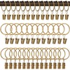 MAQIHAN Curtain Rings with Clips - Curtain Clips Drapery Rings