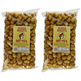 Buc-ee's Famous Beaver Nuggets Sweet Corn Puff Snacks, 13 Ounces (Pack of Two 13 Ounce Bags - 26 Ounces Total))