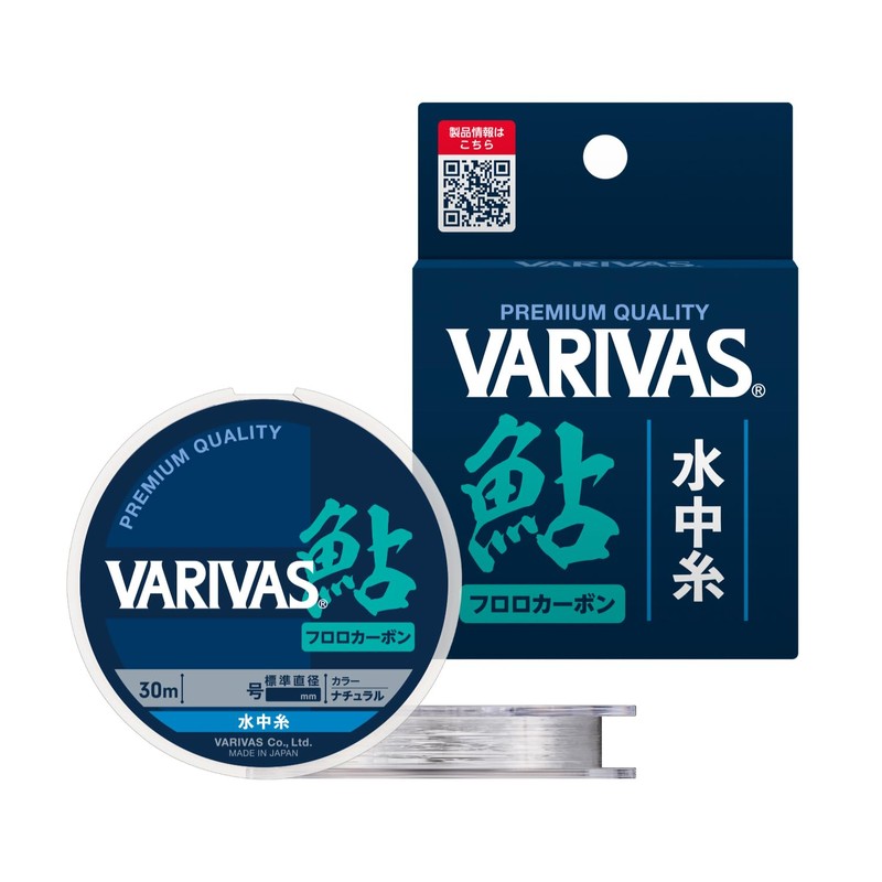 VARIVAS Fluorocarbon Water Thread, 98.8 ft (30 m), Natural 0.3