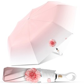 PTGRSWK Small Umbrella - Super Compact Travel Umbrella for Purse, Tiny Lightweight Rain & Sun Parasol