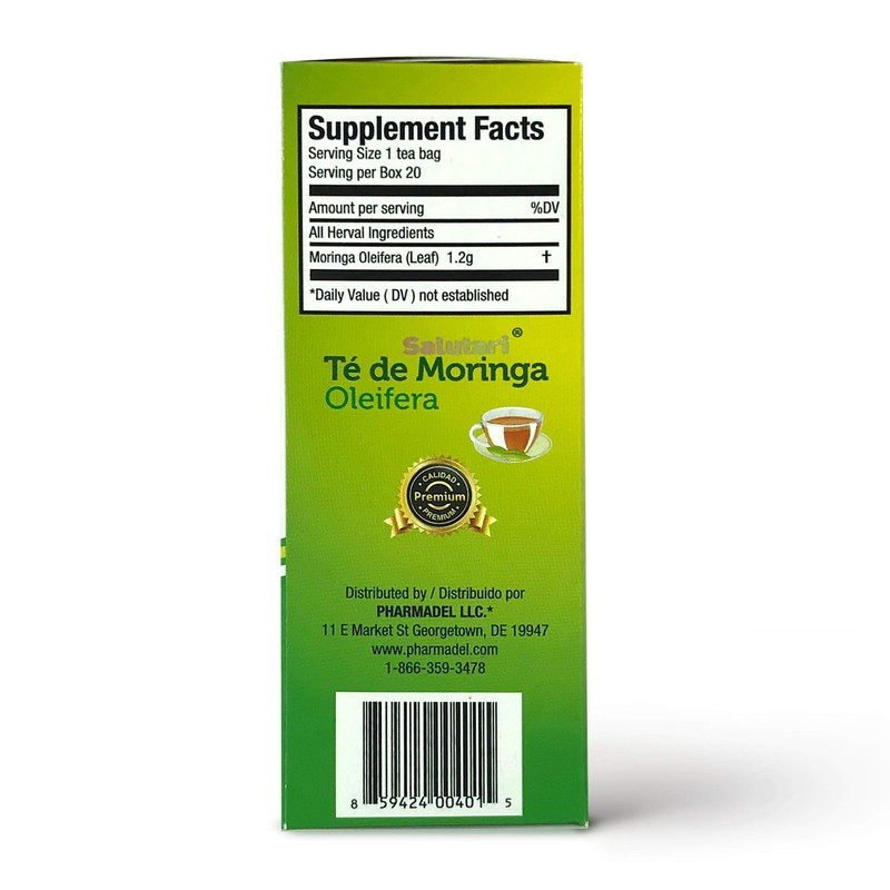 SALUTARI Moringa Tea – Premium Moringa Tea Bags – Flavorful
