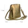 Girly HandBags Metallic Genuine Leather Cross Body Shoulder Bag --