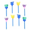 Lurrose 8pcs Paint Brushes Sponges Kids Paint Roller Brayer Sponge