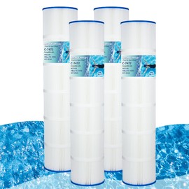 Real Fancy CCP520 Pool Filter Cartridges Replaces Unicel C-7472, R173578, PCC130, Filbur FC-1978, Ultral-A7, 178585, 817-0131, 125 Sq. Ft, L x OD: 32 1/16"x7", 4 Pack