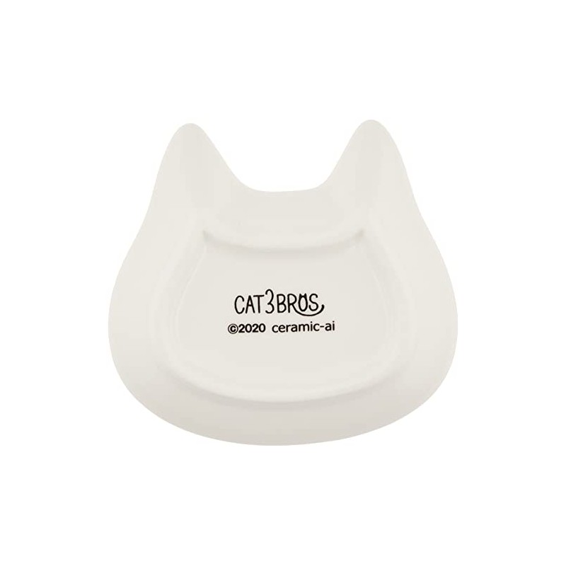 Ceramic Indigo Face Small Plate, Set of 3, Cat 3