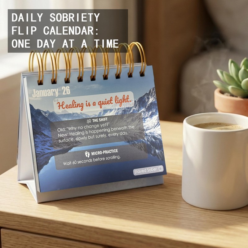 Daily Sobriety Serenity Calendar - 366 Days of Nature Landscapes