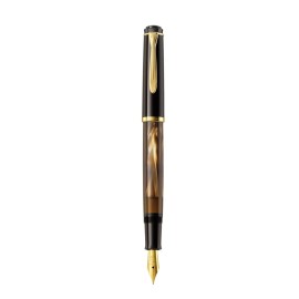 Pelikan Fountainpen  M200 Brown-Marbled - IB Nib italik broad