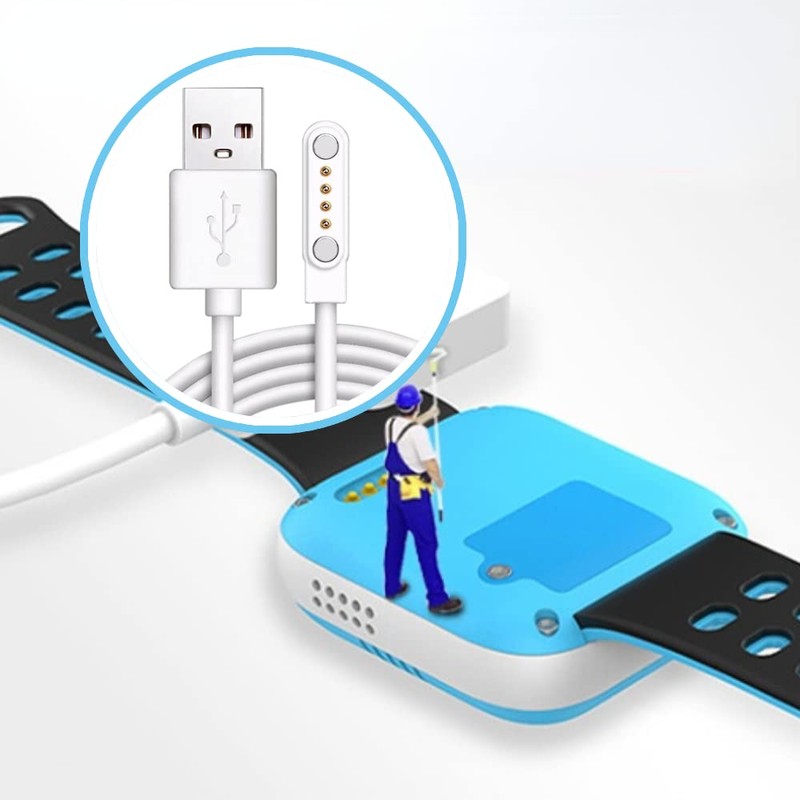 Poemtian Magnetic Charging Cable Smartwatch Magnetic Data Cable 4 Pin