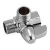 Three-Way Shower Diverter 3 Way Brass Chrome Diverter G 1/2"