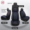 MIROZO Front Silverado Seat Covers, 2PCS Truck Seat Cover Waterproof