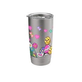 Easter Spring Chick Easter Eggs Flowers Children Child Baby Stainless Steel Insulated Tumbler