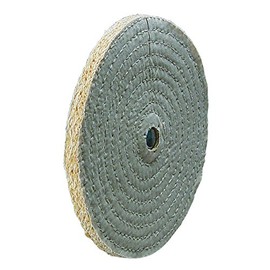 6" Sisal Sewn Buffing Wheel 8455-21, Fits 1/2"-5/8" Arbor Hole, Made in USA