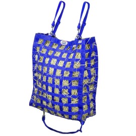 Derby Originals Slow Feeder Horse Hay Bag, Tough Bottom, 1.75" Openings, 1 Year - Royal Blue