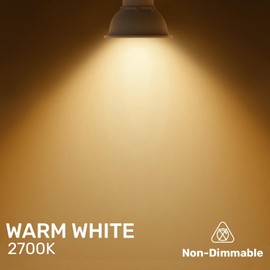 paul russells LED Bulb GU10, 320 lumens, 4W(Equivalent to 35W), Warm White 2700K, Non Dimmable, Pack of 6