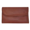 GERMANUS Tomke Leather Cosmetic Bag, brown, Contemporary