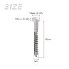 METALLIXITY 10pcs M8x65mm Hex Lag Screws 304 Stainless Steel Self