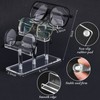 Ripeng 8 Pcs 3 Tier Acrylic Eyeglasses Sunglasses Rack Clear