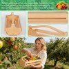 Reaeng 3-Piece Wooden Garden Harvest Basket Set with Handles (S/M/L),