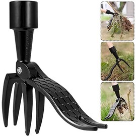 SpyShop Metal Weed Removal Head Garden Stand-up Weed Puller Tool Handheld Weed Picker Tool Without Bending Pulling, Kneeling -No Handle
