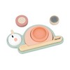 Janod Sweet Cocoon Stackable Sensory Snail, 6x FSC Wood Stackable