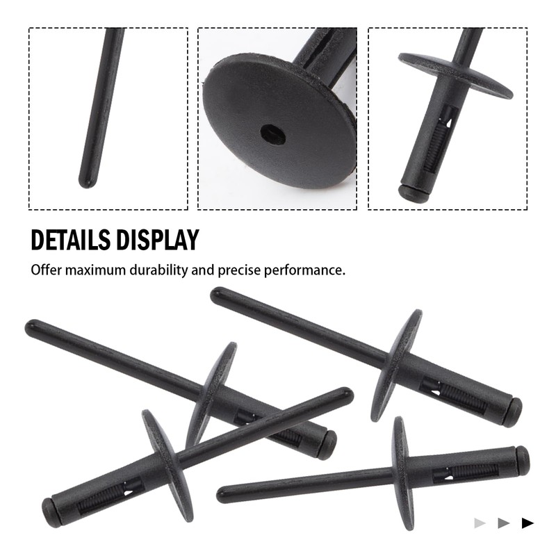 Anlseiod Wheel Arch Trim Clips 50 Pieces for 6 mm