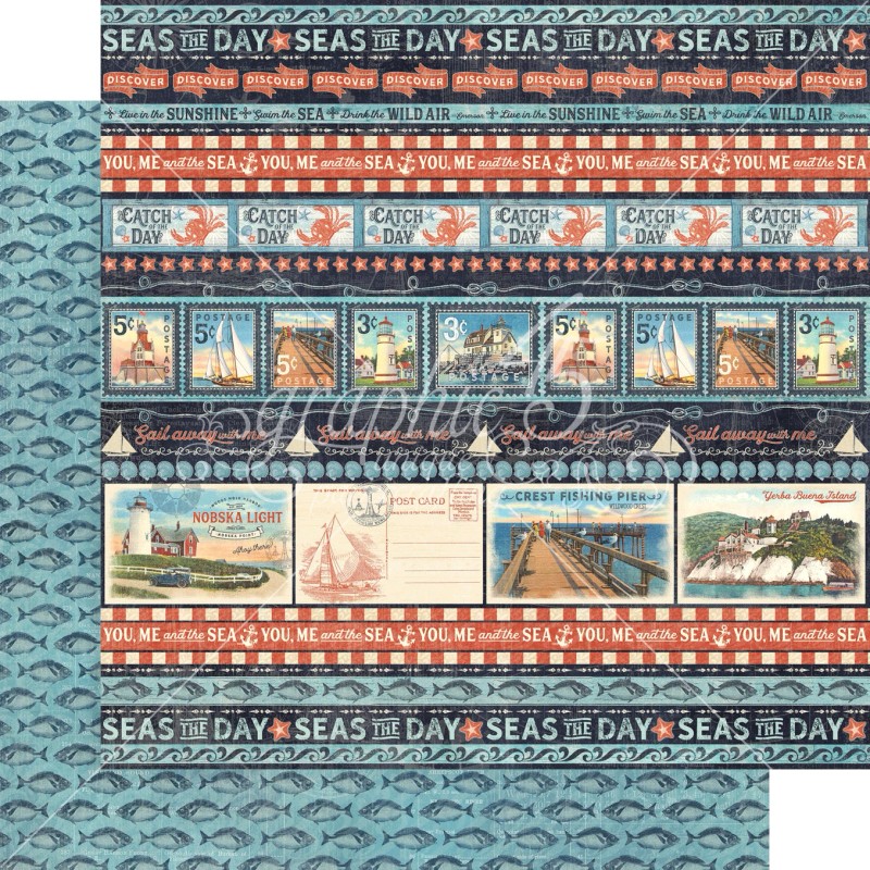 GRAPHIC 45 *CATCH OF THE DAY* COMPLETE PACKAGE ~ BEACH