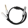 6.35mm to Dual 6.35mm Y Splitter Cable Professional 1/4 Inch