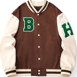 SOYCEV 4.5" Varsity Letter Patches Chenille Iron on Letters Large Letterman Jacket Patches for Clothing/Jacket/Varsity/Bag (Green, R)
