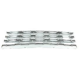 HECASA Grille Insert Compatible with 2020-2023 Chevy Silverado 2500/3500 HD Truck Chrome Grill Overlay Plastic Silvery