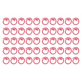 50PCS Metal Stitch Markers Spiral Markers Multifunctional Crochet Locking Hooks for for Knitting Scrapbooking Projects Red