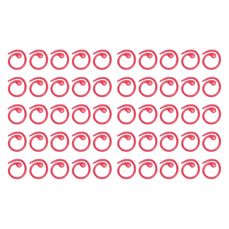 50PCS Metal Stitch Markers Spiral Markers Multifunctional Crochet Locking Hooks