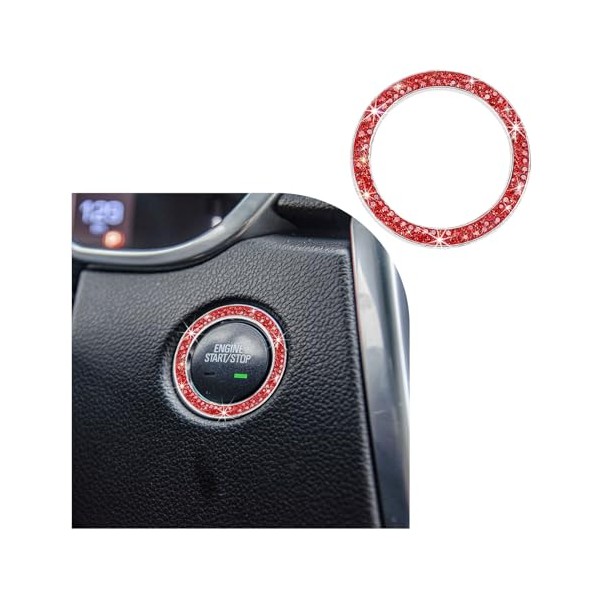 Dickno Dickno Bling Crystal Double Rhinestone Car Engine Start Stop